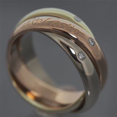 Cartier 150th Anniversary Trinity Ring 3 Gold