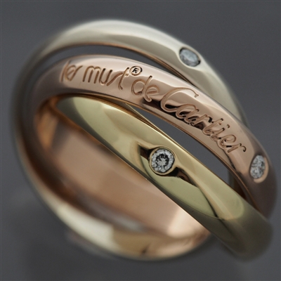 Cartier 150th Anniversary Trinity Ring 3 Gold