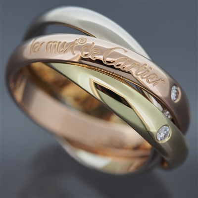 Cartier 150th Anniversary Trinity Ring 3 Gold