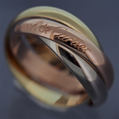 Cartier 3 Bands Trinity Ring 3 Gold