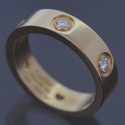 Cartier Love 6 DiamondS Ring Yellow Gold