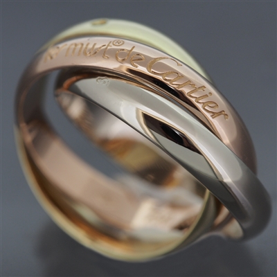 Cartier 3 Bands Trinity Ring 3 Gold