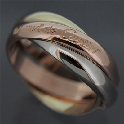 Cartier 3 Bands Trinity Ring 3 Gold