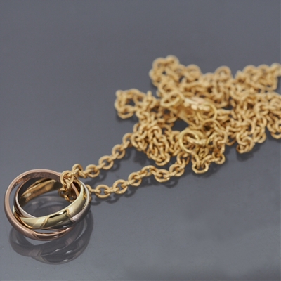 Cartier Baby Trinity Pendant Necklace 3 Gold