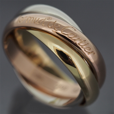 Cartier 3 Bands Trinity Ring 3 Gold