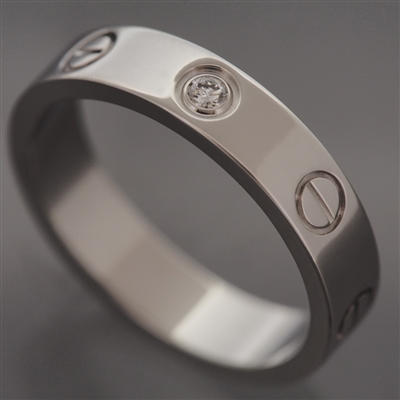 Cartier Mini Love 1 Diamond Ring White Gold