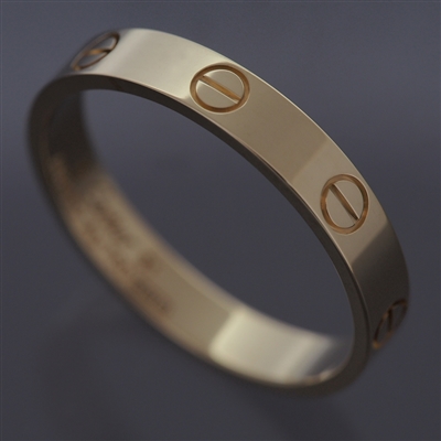 Cartier Mini Love Wedding Band Ring Yellow  Gold