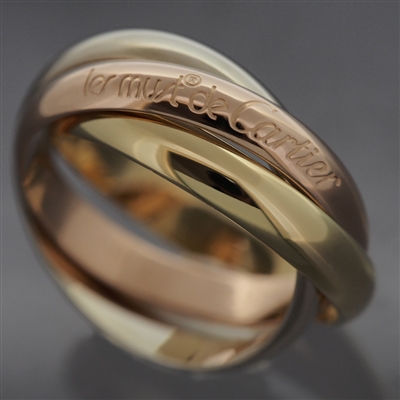 Cartier 3 Bands Trinity Ring 3 Gold