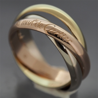 Cartier 3 Bands Trinity Ring 3 Gold