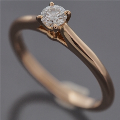 Cartier 1895 Engagement Diamond Ring 18K Rose Gold