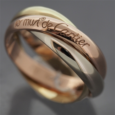Cartier 3 Bands Trinity Ring 3 Gold