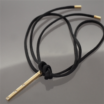 Cartier Lanieres 3 Diamonds Pendant Yellow Gold