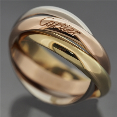 Cartier 3 Bands Trinity Ring 3 Gold