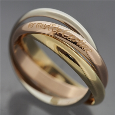 Cartier 3 Bands Trinity Ring 3 Gold