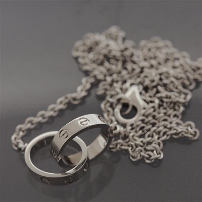Cartier Baby Love Necklace White  Gold