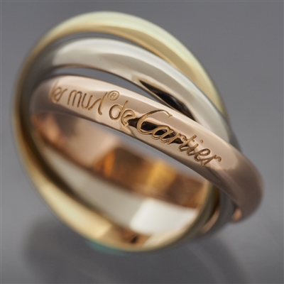 Cartier 3 Bands Trinity Ring 3 Gold