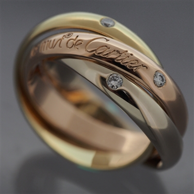 Cartier 150th Anniversary Trinity Ring 3 Gold