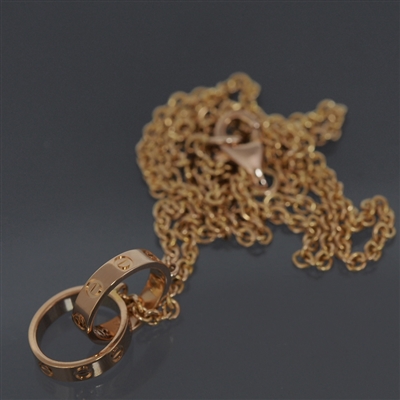Cartier Baby Love Necklace Rose Gold