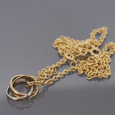 Cartier Baby Trinity Pendant Necklace 3 Gold