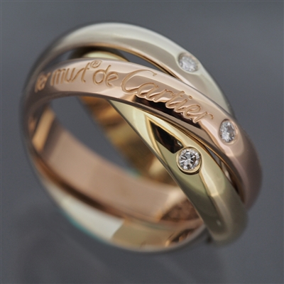 Cartier 150th Anniversary Trinity Ring 3 Gold