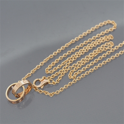 Cartier Baby Love Necklace Rose Gold