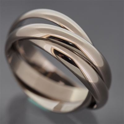 Cartier 3 Bands Trinity Ring White Gold