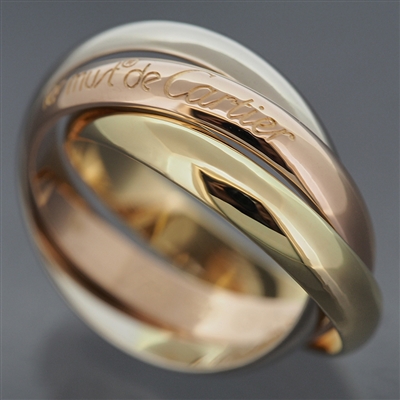 Cartier 3 Bands Trinity Ring 3 Gold
