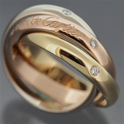 Cartier 150th Anniversary Trinity Ring 3 Gold