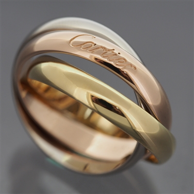 Cartier 3 Bands Trinity Ring 3 Gold