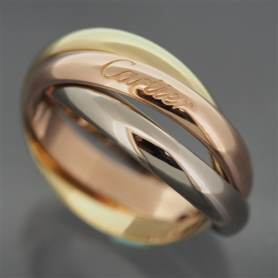 Cartier 3 Bands Trinity Ring 3 Gold