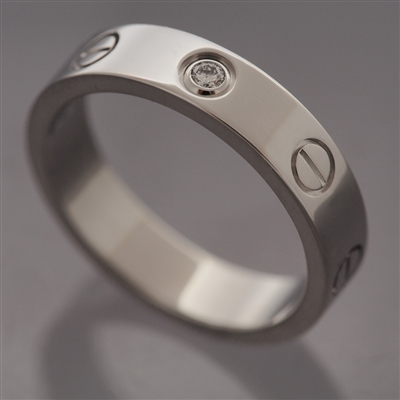 Cartier Mini Love 1 Diamond Ring White Gold