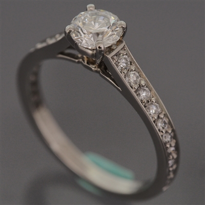 Cartier 1895 Engagement Diamond Ring Platinum 950