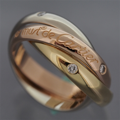 Cartier 150th Anniversary Trinity Ring 3 Gold