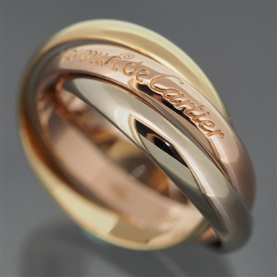 Cartier 3 Bands Trinity Ring 3 Gold