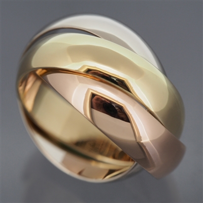 Cartier 3 Bands Trinity Ring Large Model 3 Gold