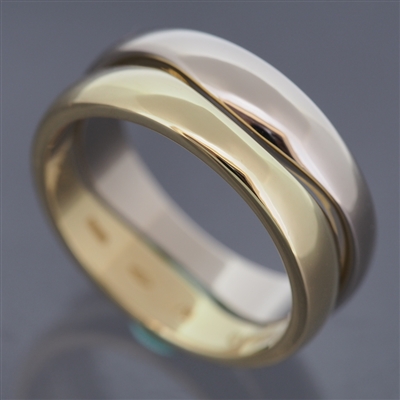 Cartier Love Me Ring 2 Rows 2 Gold