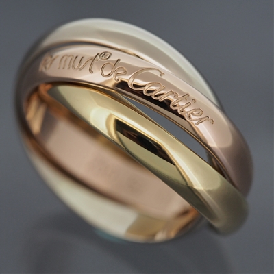 Cartier 3 Bands Trinity Ring 3 Gold
