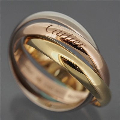 Cartier 3 Bands Trinity Ring 3 Gold