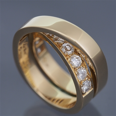 Cartier Nouvelle Vague Diamonds Paris Ring YG