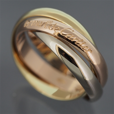Cartier 3 Bands Trinity Ring 3 Gold
