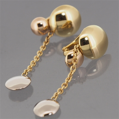 Cartier Sweet Trinity Drop Post Earrings 3 Gold