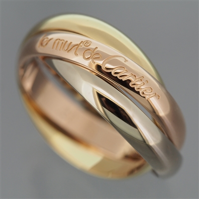 Cartier 3 Bands Trinity Ring 3 Gold