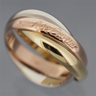 Cartier 3 Bands Trinity Ring 3 Gold