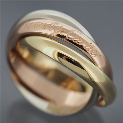Cartier 3 Bands Trinity Ring 3 Gold