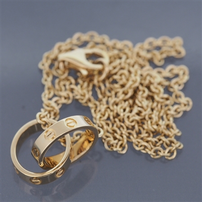Cartier Baby Love Necklace Yellow Gold