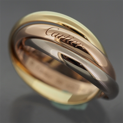 Cartier 3 Bands Trinity Ring 3 Gold
