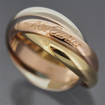 Cartier 3 Bands Trinity Ring 3 Gold