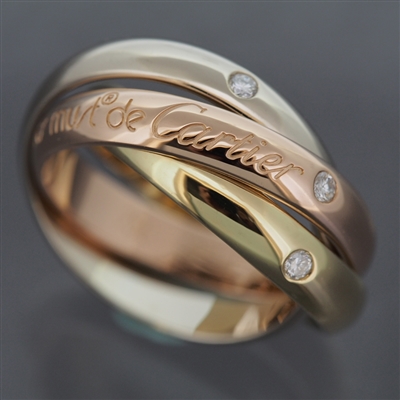 Cartier 150th Anniversary Trinity Ring 3 Gold