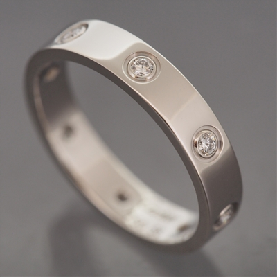Cartier Mini Love 8 Diamond Ring White Gold