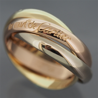 Cartier 3 Bands Trinity Ring 3 Gold